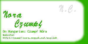 nora czumpf business card